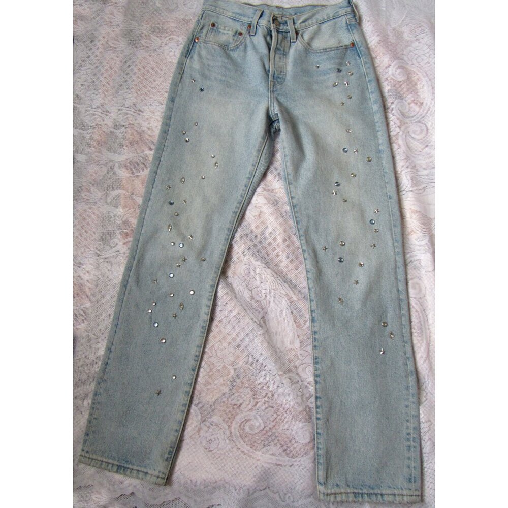 Levi's 501 women jeans, blue , sz. 26 waist 27.5 in